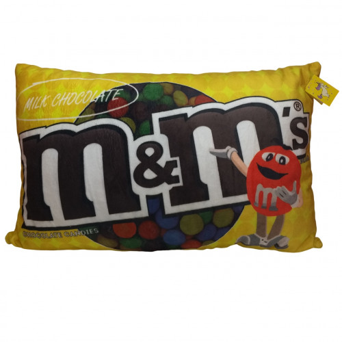 Подушка-игрушка M&M’s желтый 49х29 см