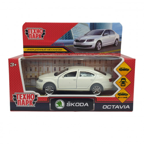 Машина Технопарк Skoda Octavia A7 белая