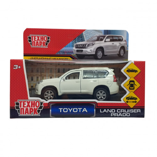 Машина Технопарк Toyota Land Cruiser Prado белая