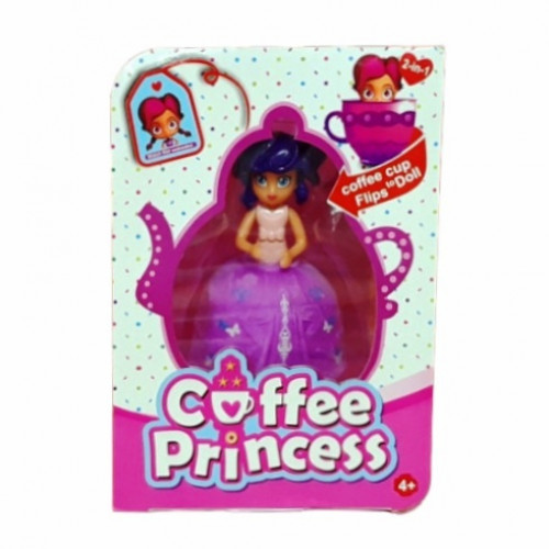 Кукла Coffee Princess Cuppatinis фиолетовое платье