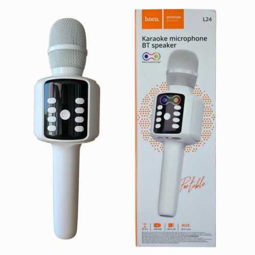 Микрофон HOCO L24 White